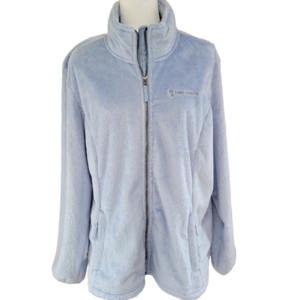 Free Country Blue Fleece Full Zip Jacket Size XXL EUC